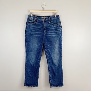 Madewell Slim  Demi Boot Jean Denim Flare Sundale Wash Blue Stretch High Rise 31